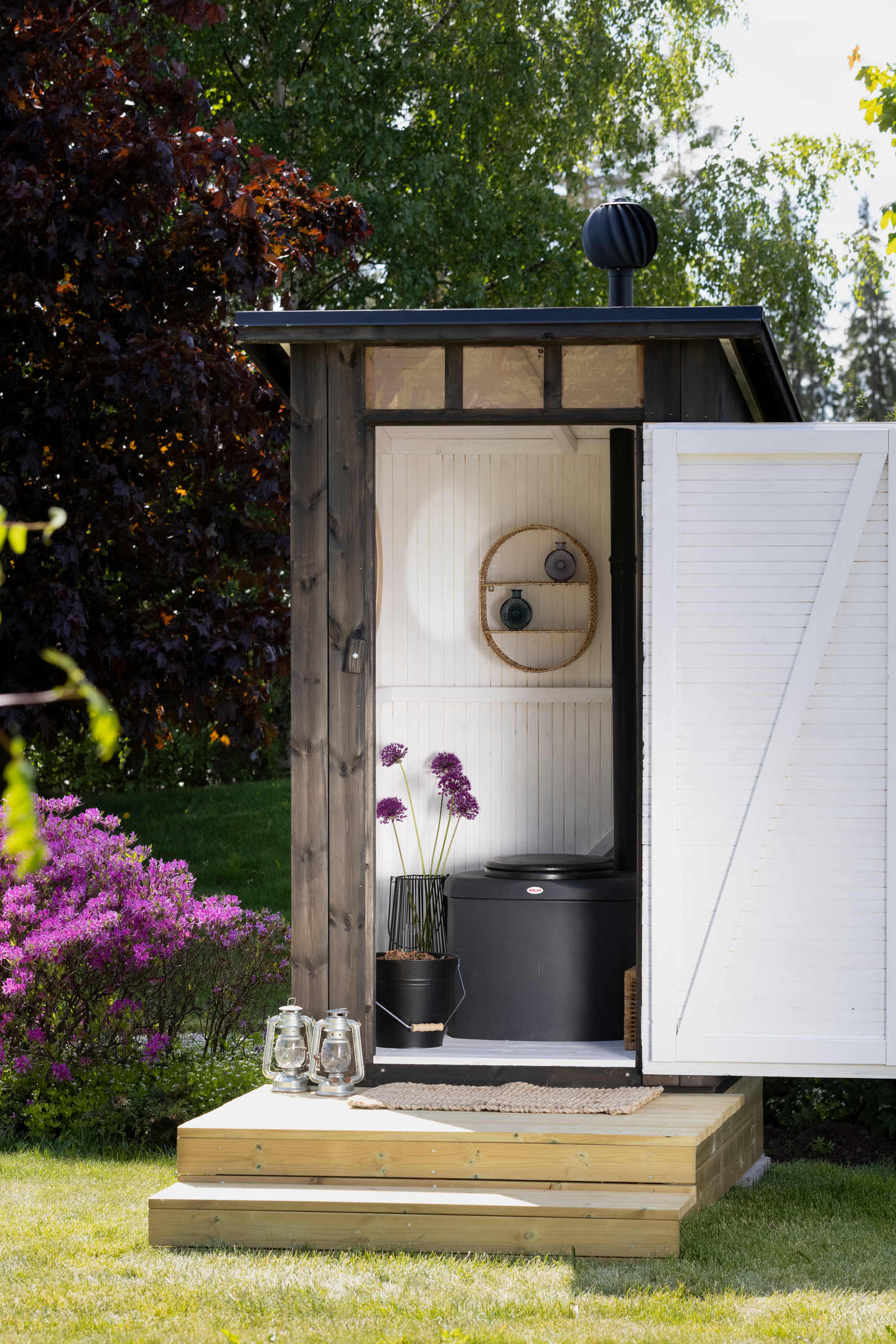 Kompostikäymälä Biolan Eco tummanharmaa