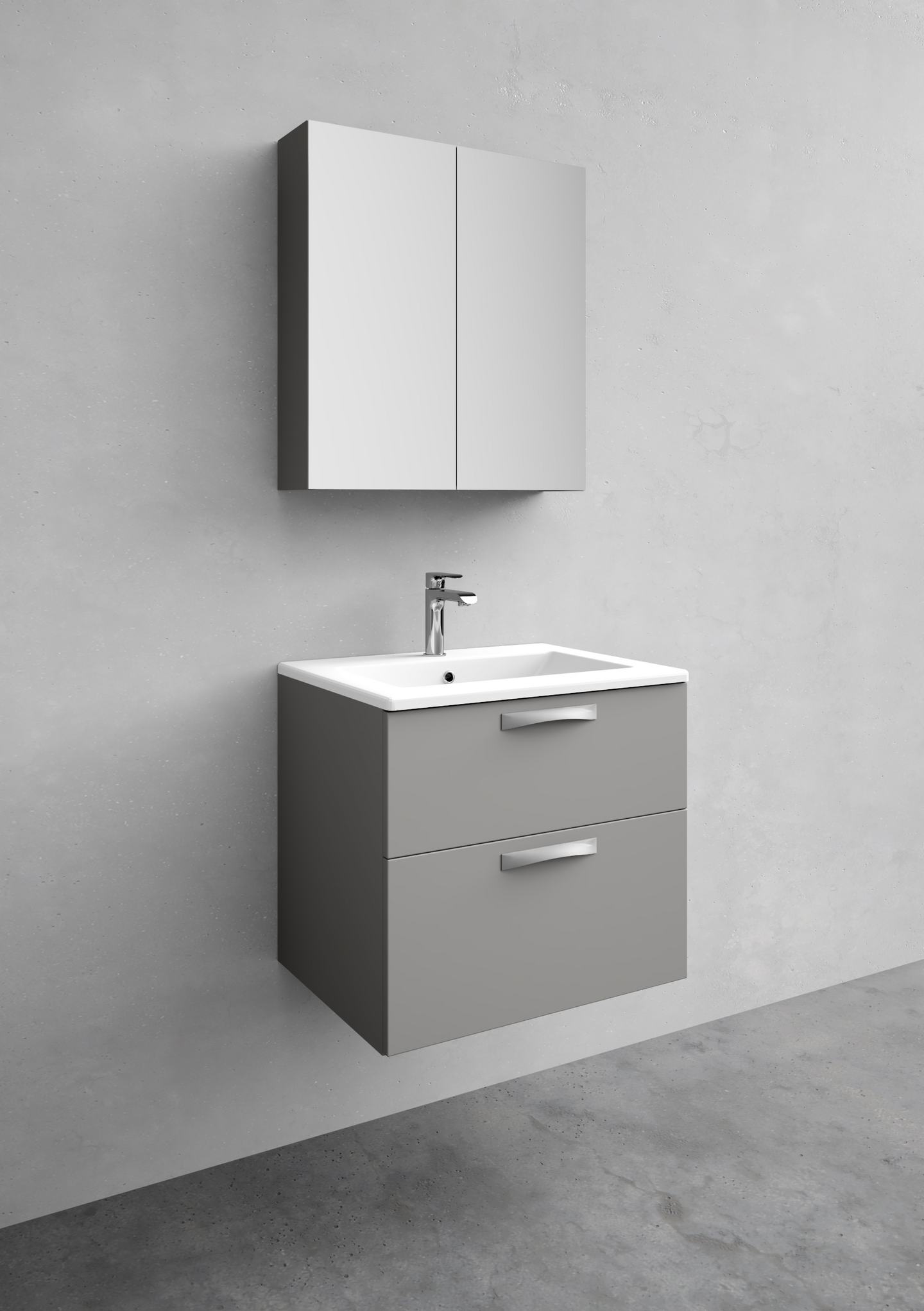 KOMMOD NORO CITY SOFT GRÅ 600