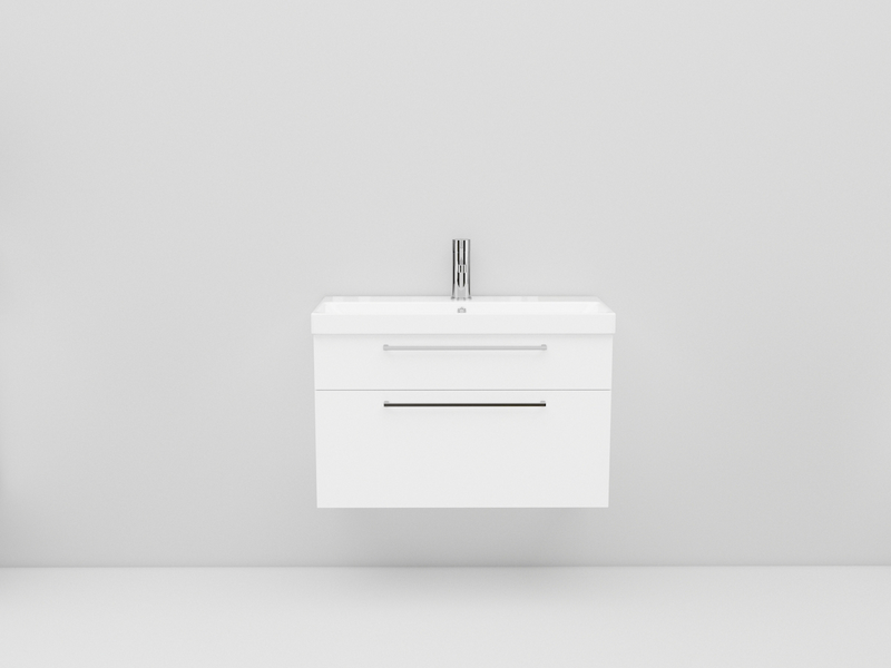 TVÄTTSTÄLL&UNDERSKÅP NORO FIX TREND, 750 VIT MATT