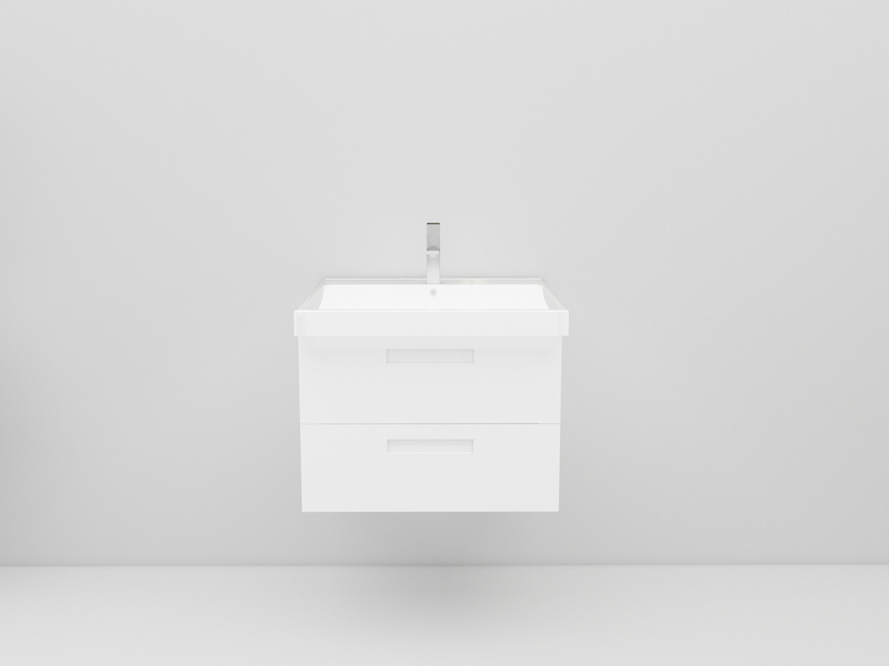 TVÄTTSTÄLLSSKÅP NORO RELOUNGE VIT HÖGGLANS 600