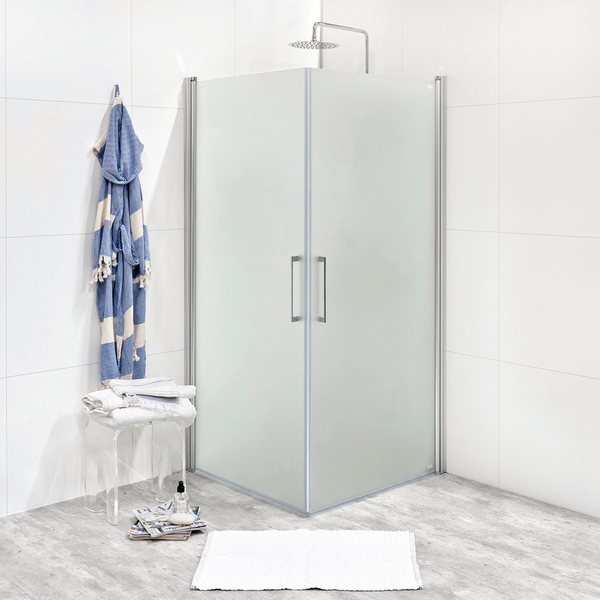 DUSCHHÖRN NORO FIX TREND C 99, SILVER MATT FROSTAT GLAS