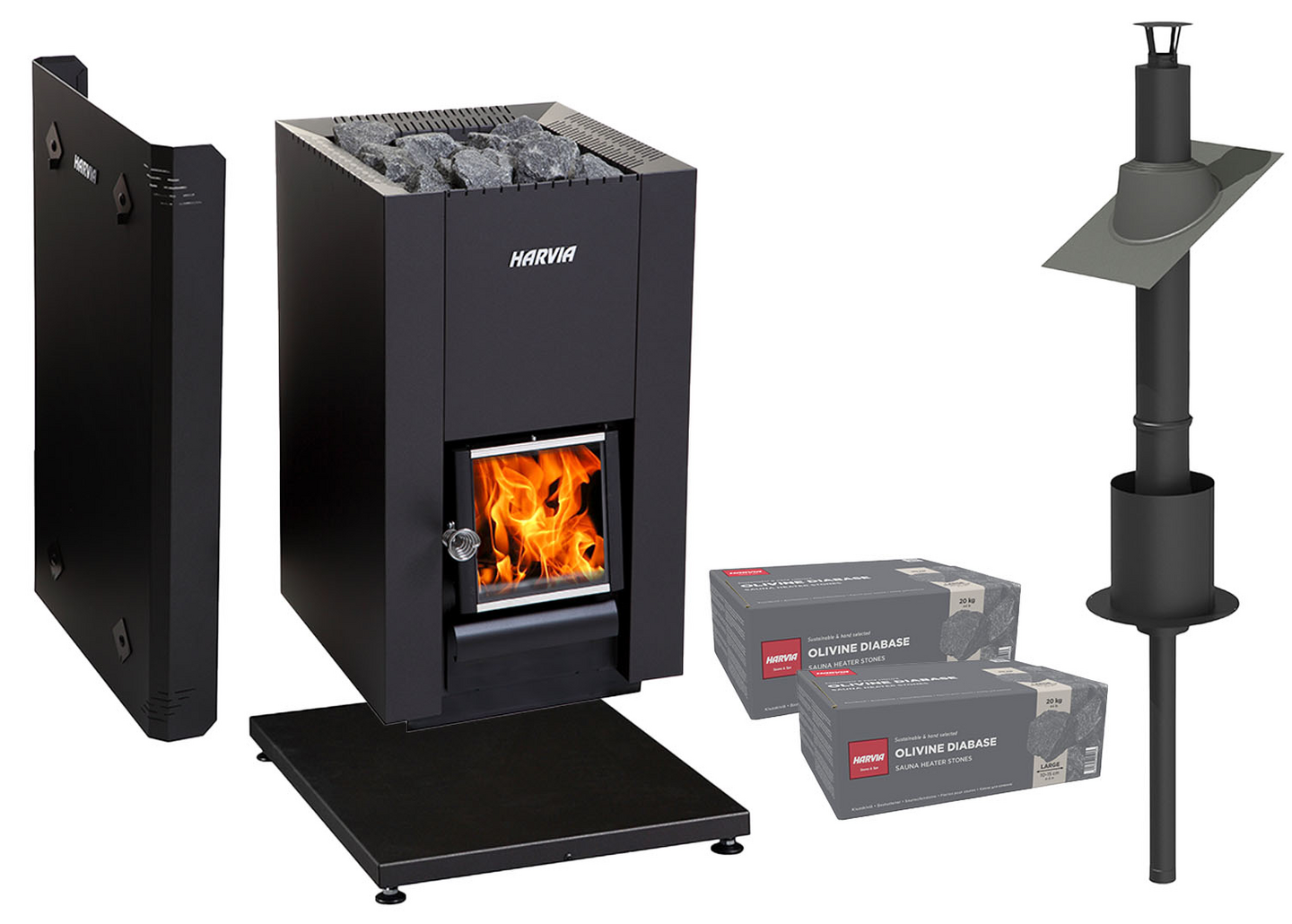 Kiuaspaketti Harvia Linear 16 Pihasauna Lillevilla Palovesi