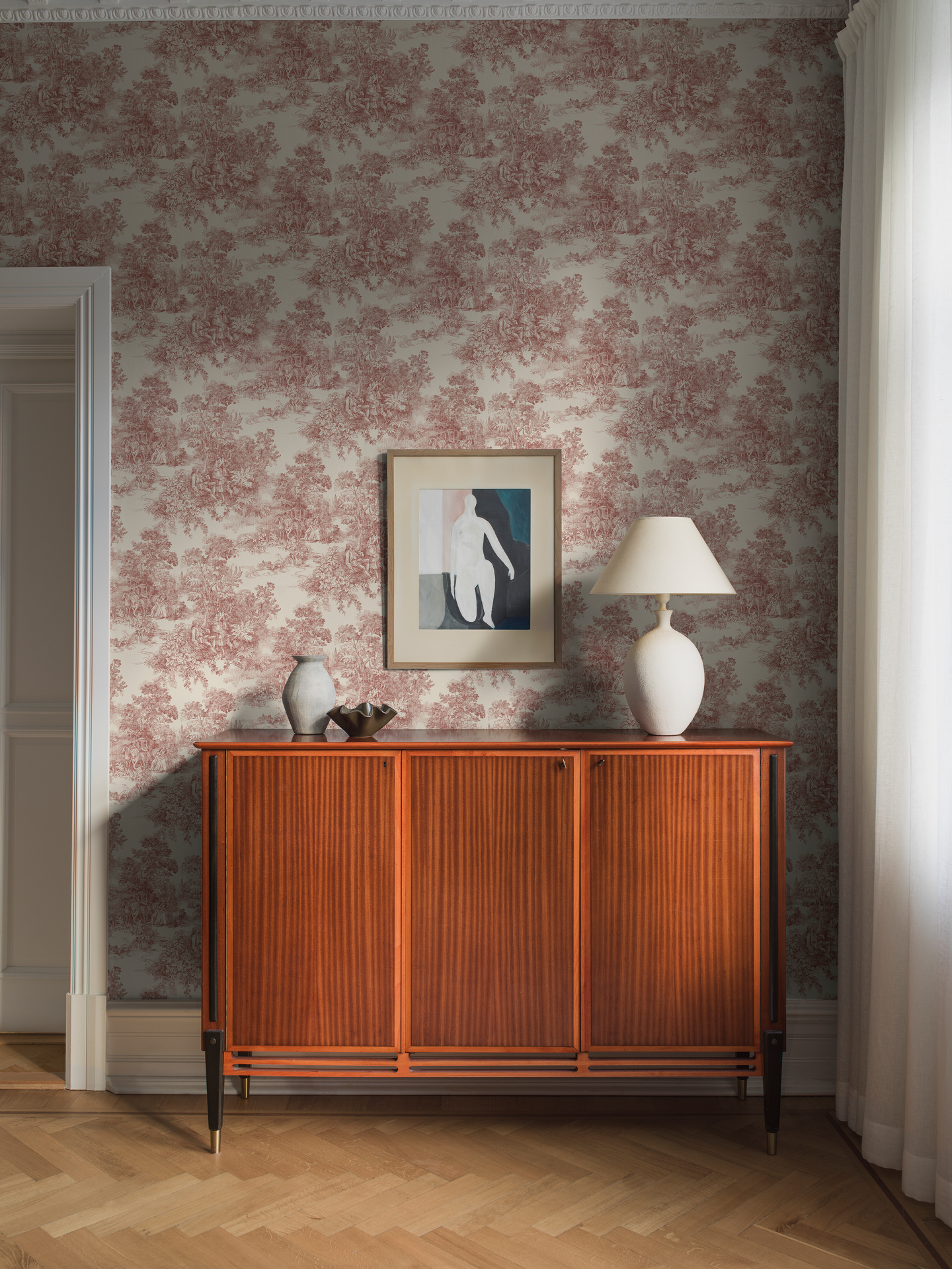 Kuitutapetti Boråstapeter Adorn 7768 Toile de Jouy 10,05m