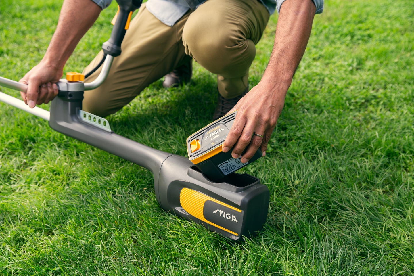 Akkuruohoraivuri Stiga BC 700 E B runko