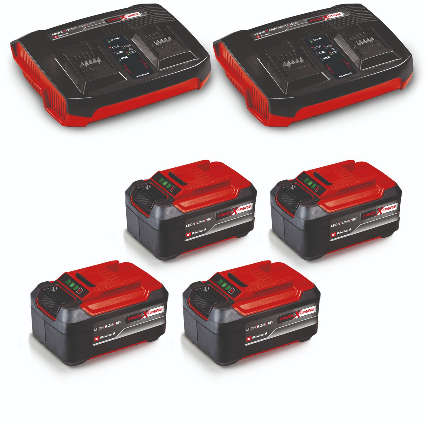 Akkuruohonleikkuri Einhell PXC GP-CM 36/52 S Li Bl 4x5,2Ah