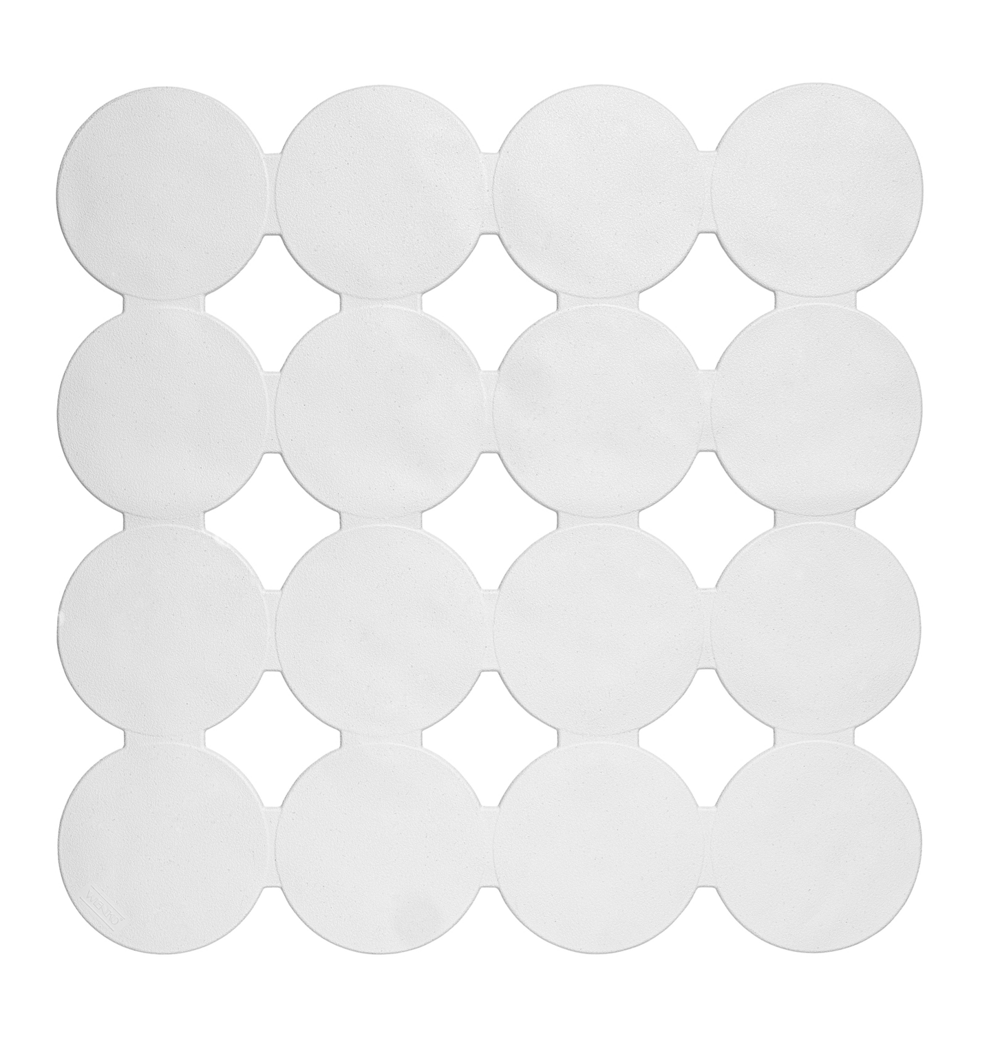 Liukuestematto Cleone suihkukulmaan 54x54 cm valkoinen