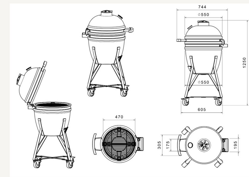 Hiiligrilli Kamado Sumo Signature Midi