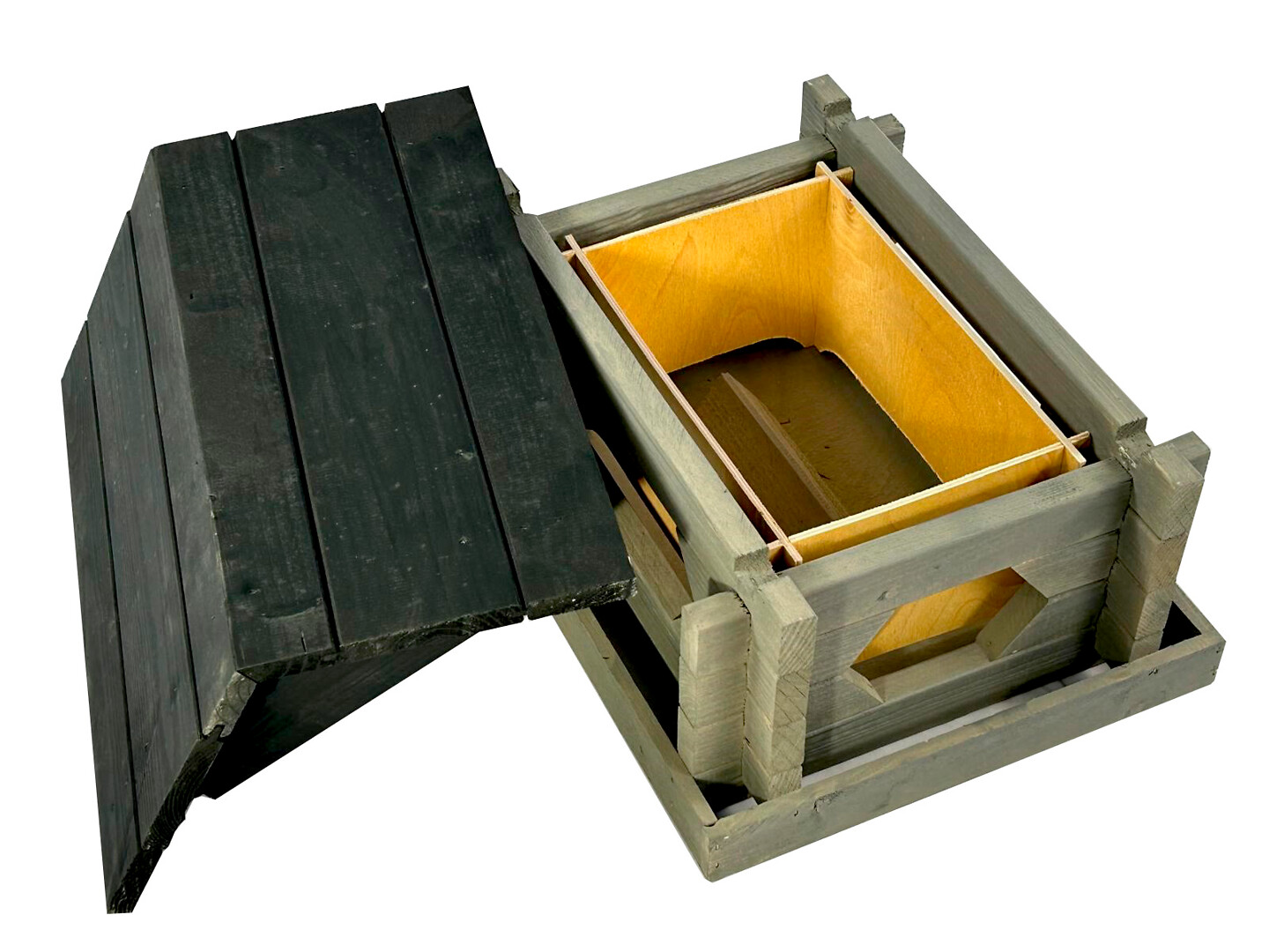 Lintulauta iso, harmaa Extra