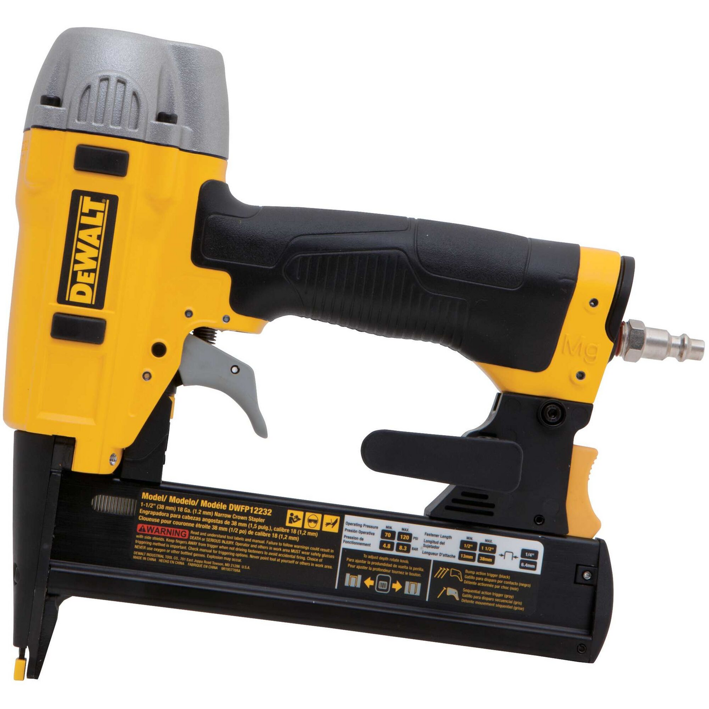 Paineilmanaulain Dewalt DPN1850 1,2mm 50mm
