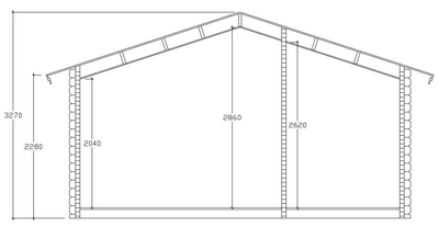 Pihasauna Sotka 20m² + terassi 9m²