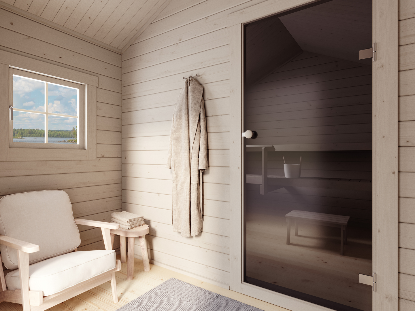 Pihasauna Tiira 10m² + terassi 2,3m²