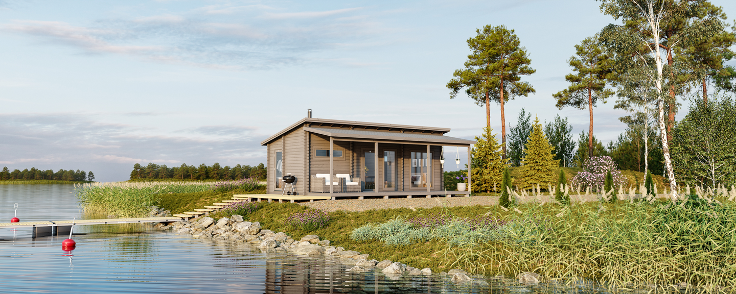 Mökki Rantasipi 29m² + terassi 16m²