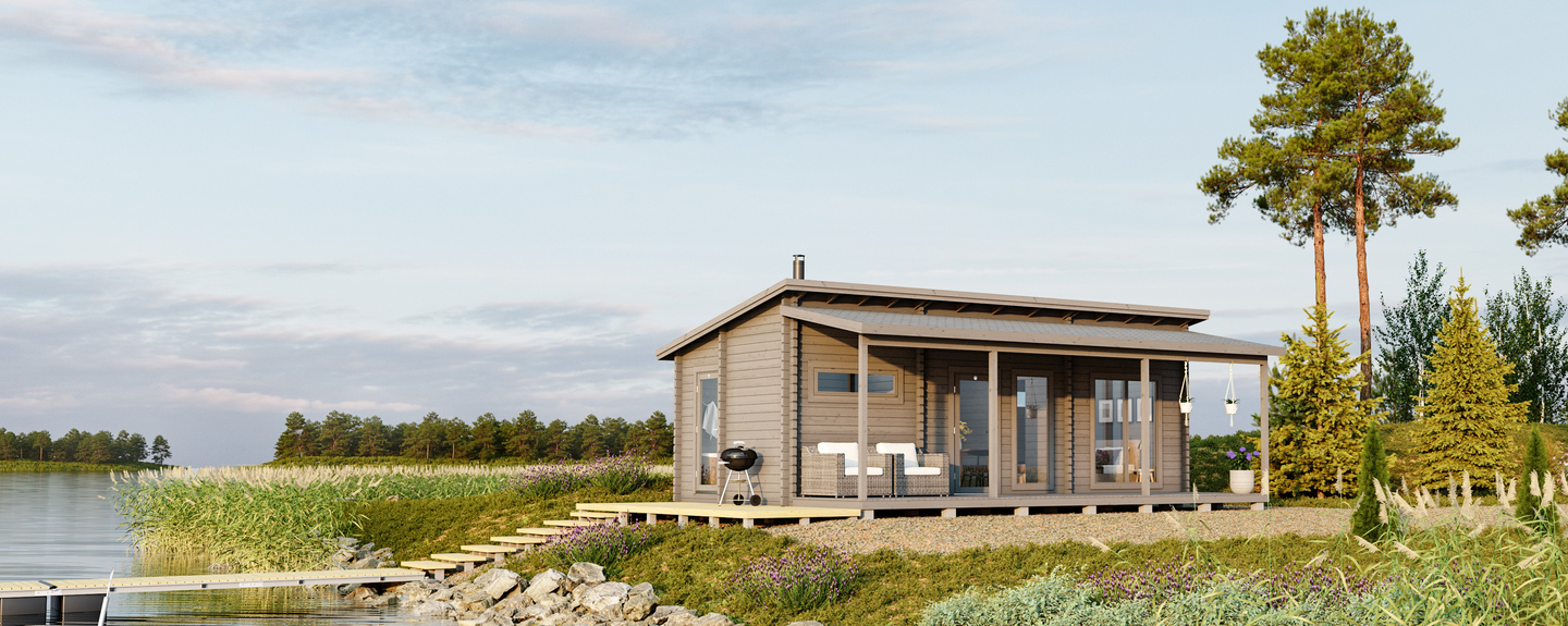 Mökki Rantasipi 29m² + terassi 16m²