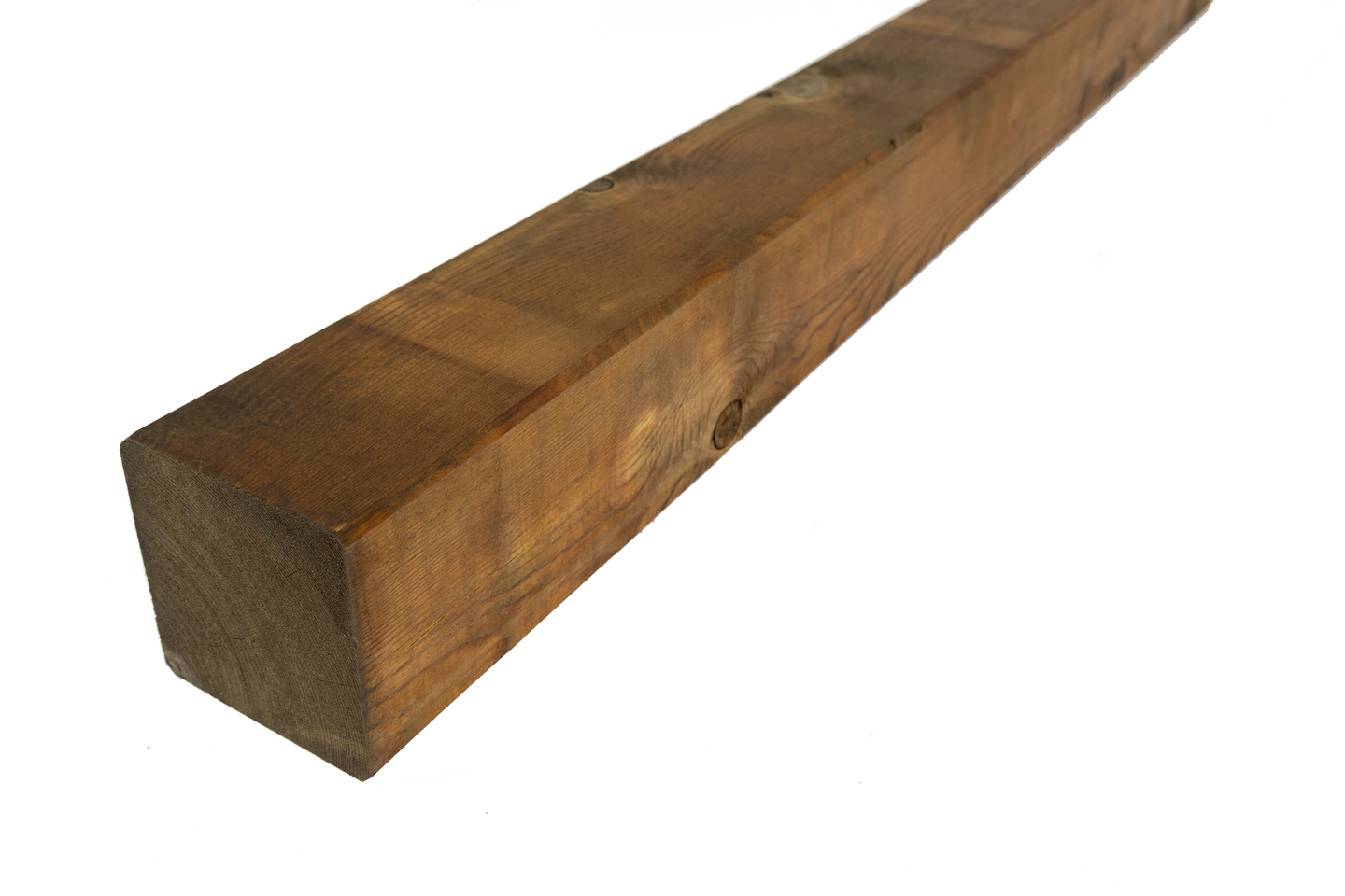 STOLPE MÖREROYAL 95X95 BRUN 4,8 M