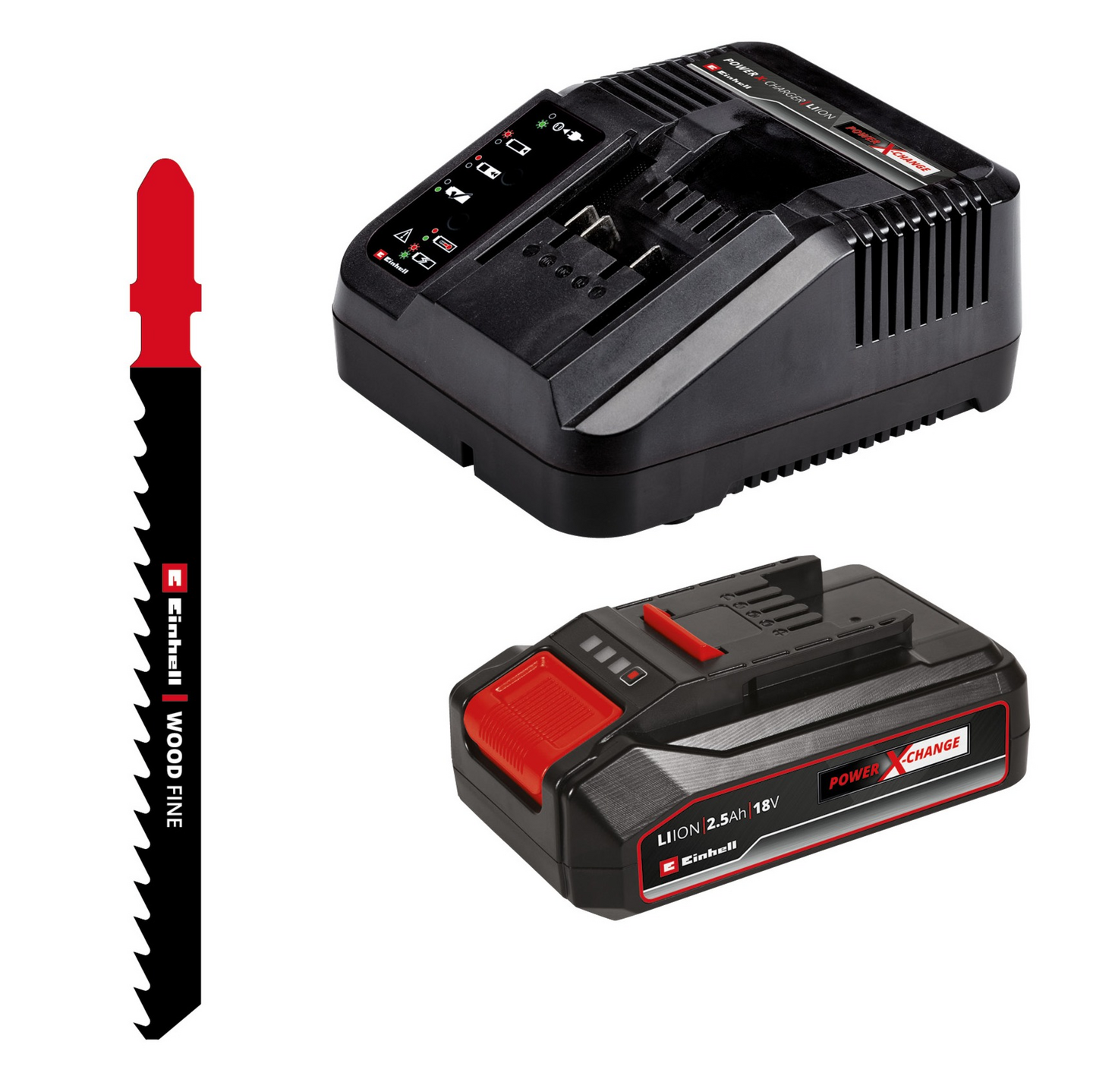 Akkupistosaha Einhell Power X-Change TC-JS 18/70 Li 1x2,5Ah