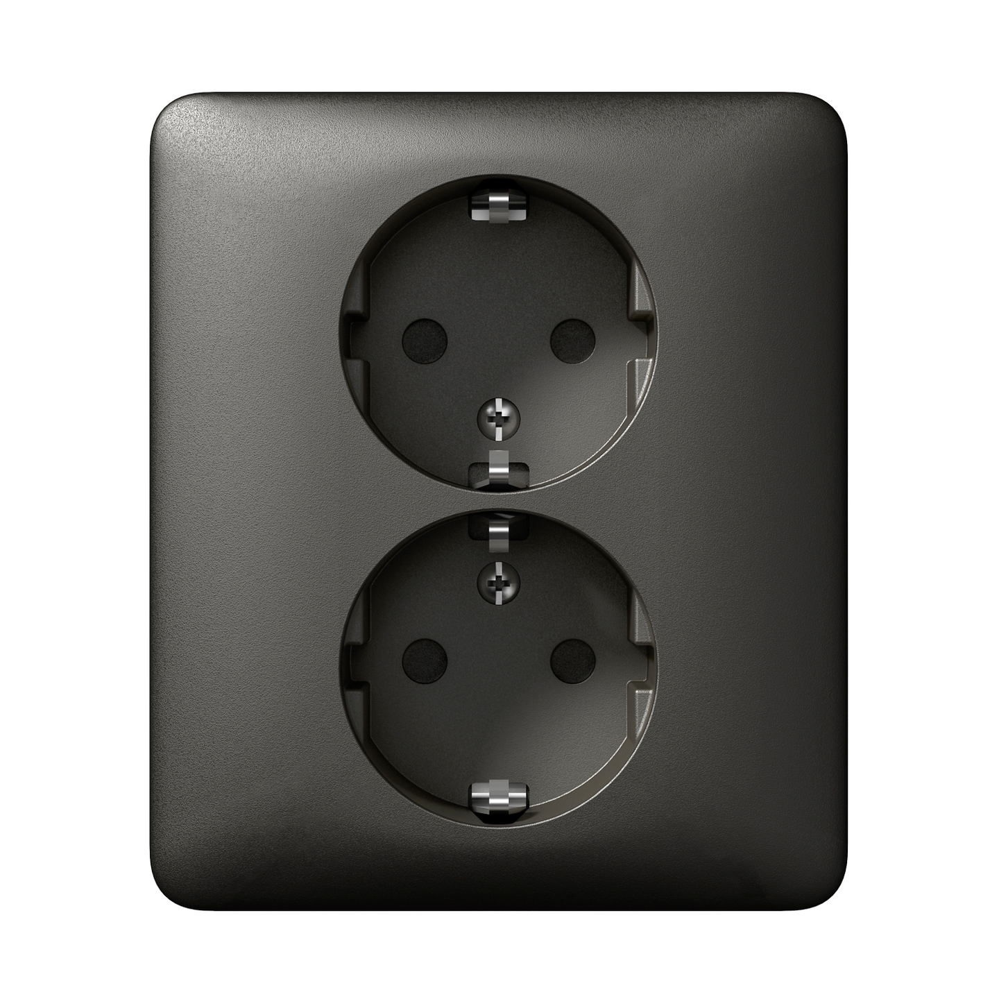 VÄGGUTTAG SCHNEIDER ELECTRIC EXXACT 2-VÄGS JORDAT ANTRACIT