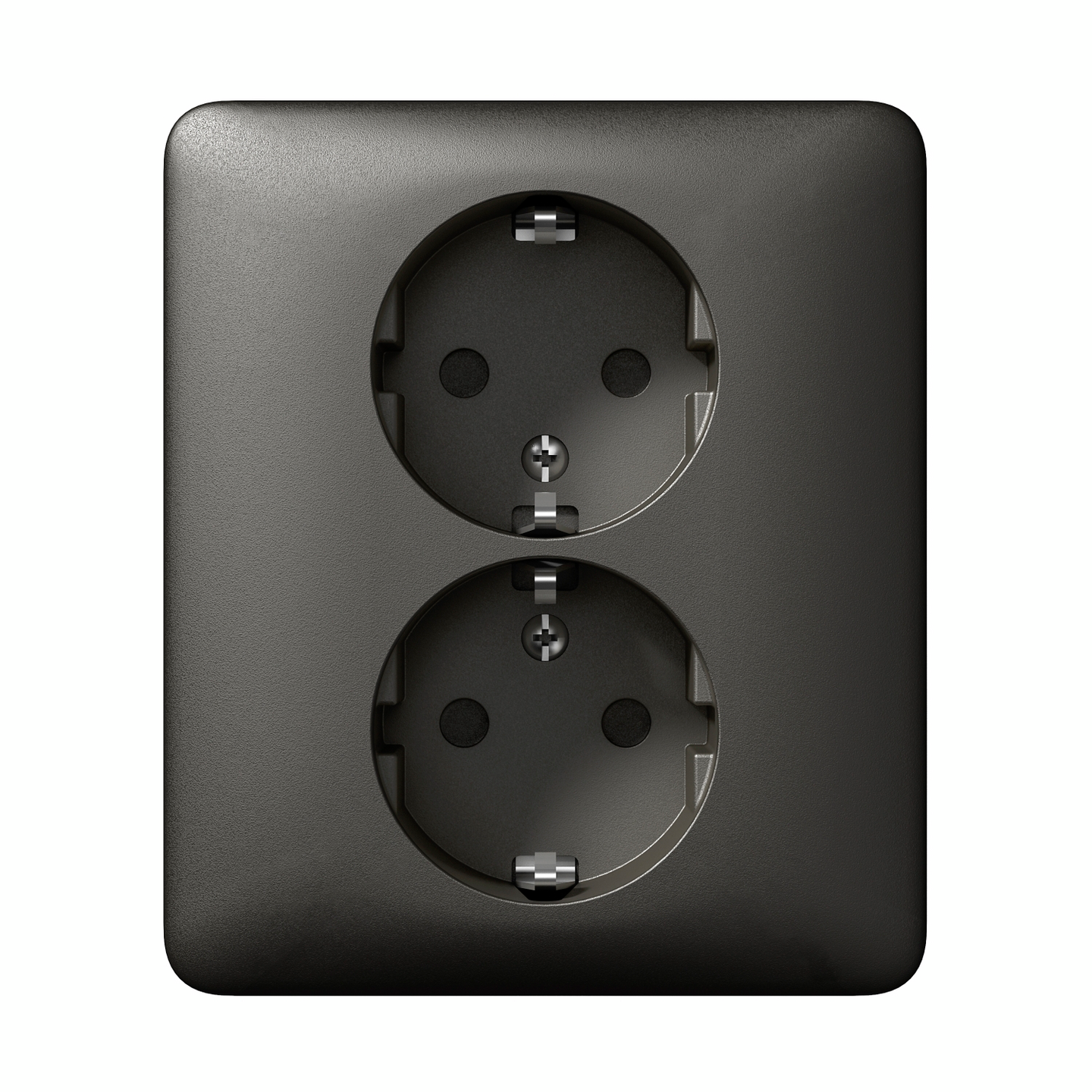 VÄGGUTTAG SCHNEIDER ELECTRIC EXXACT 2-VÄGS JORDAT ANTRACIT