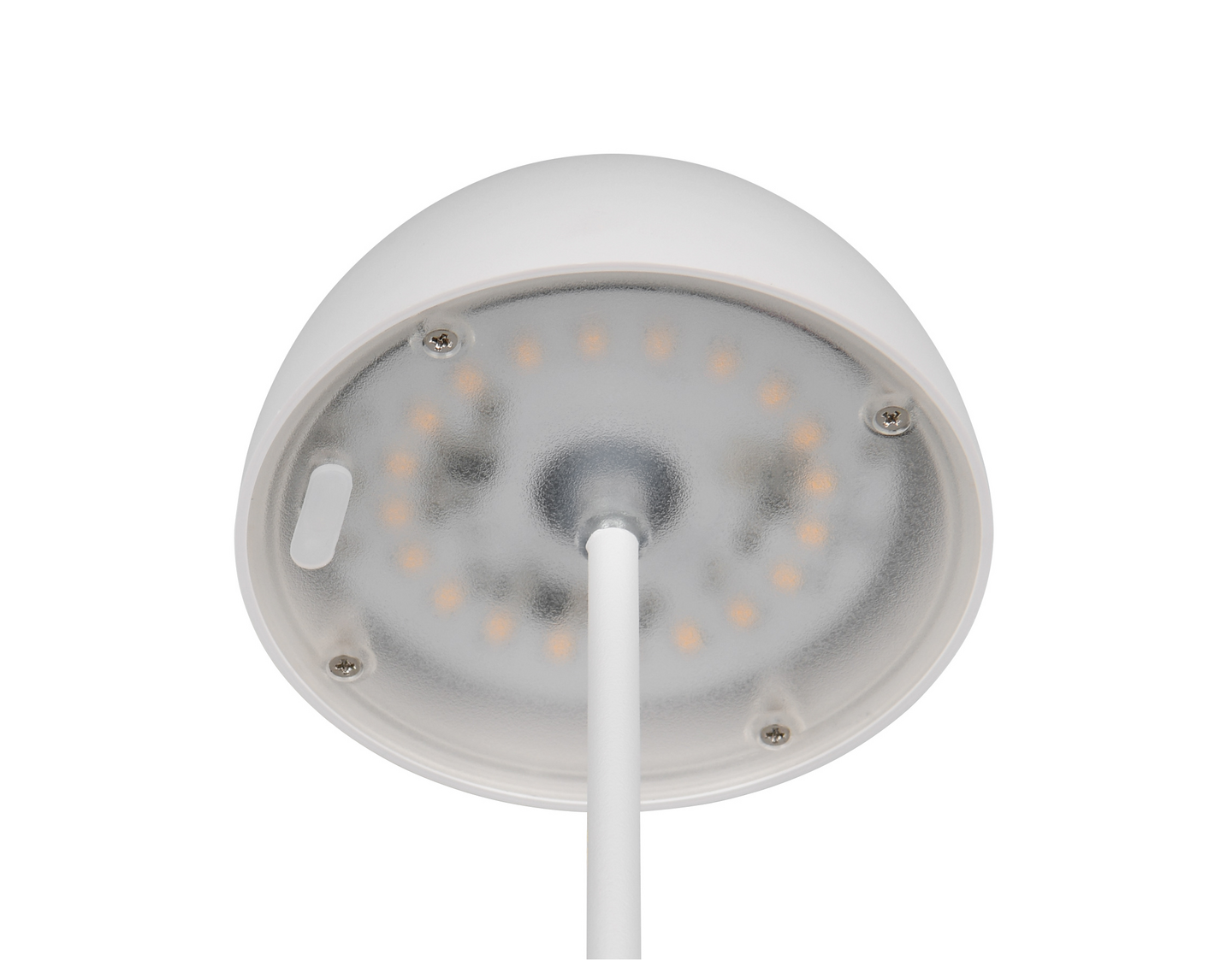 Ulkopöytävalaisin TRIO Ortiz led mattavalkoinen ladattava