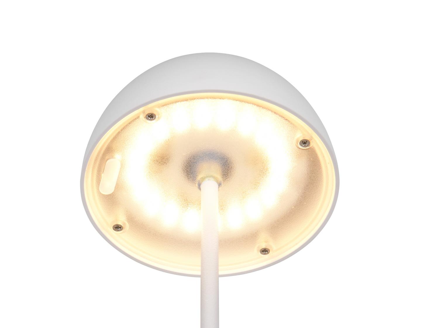 Ulkopöytävalaisin TRIO Ortiz led mattavalkoinen ladattava