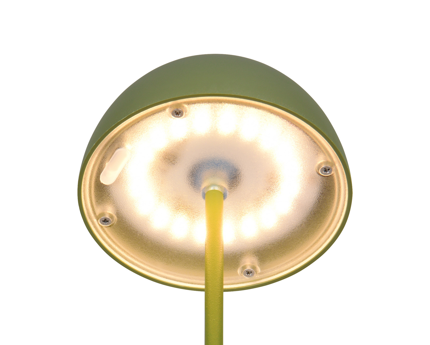 Ulkopöytävalaisin TRIO Ortiz led vihreä ladattava