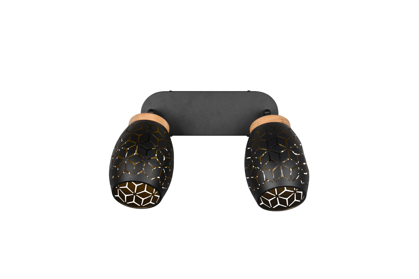 Spotti TRIO Bidar E14 2-osainen mattamusta/kulta