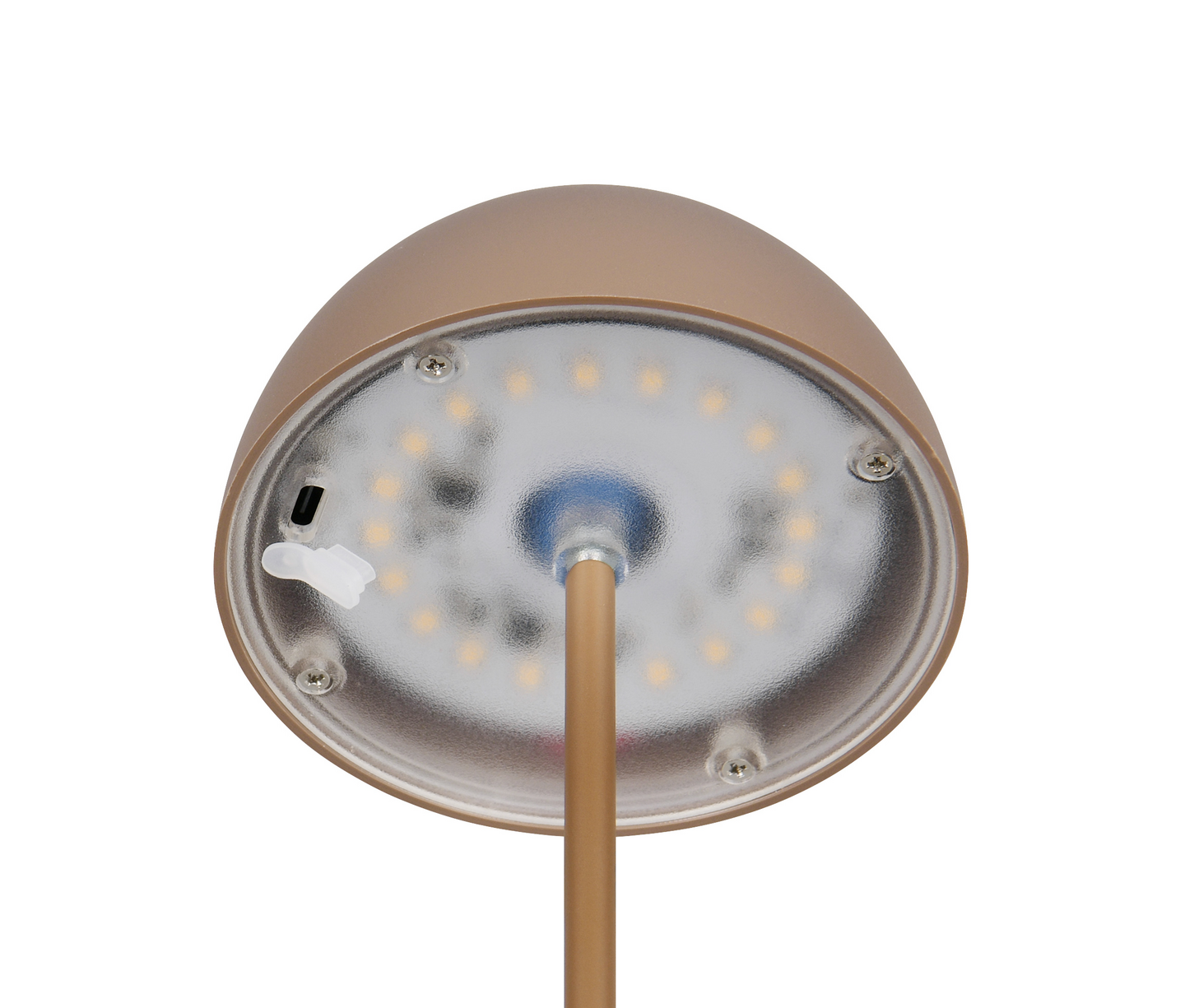 Ulkopöytävalaisin TRIO Ortiz led kahvinruskea ladattava