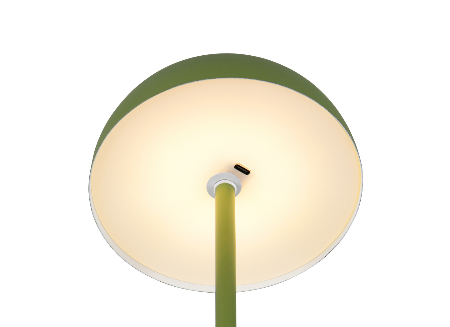 Pöytävalaisin TRIO Munoz led vihreä ladattava