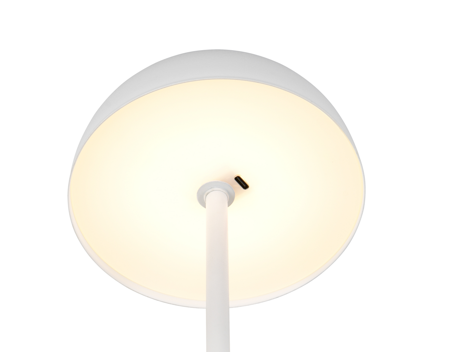 Pöytävalaisin TRIO Munoz led mattavalkoinen ladattava