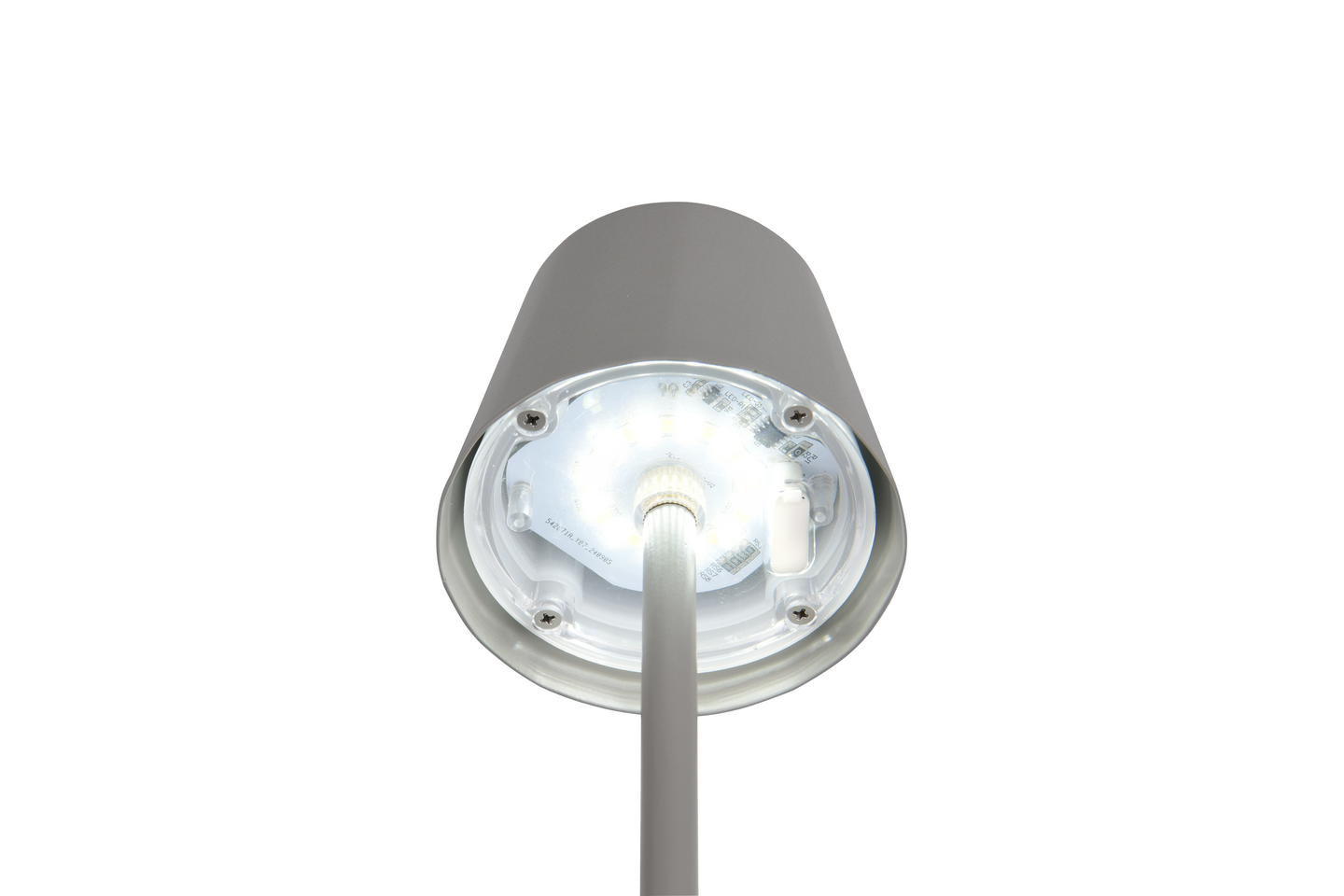 Ulkopöytävalaisin TRIO Diaz led harmaa ladattava