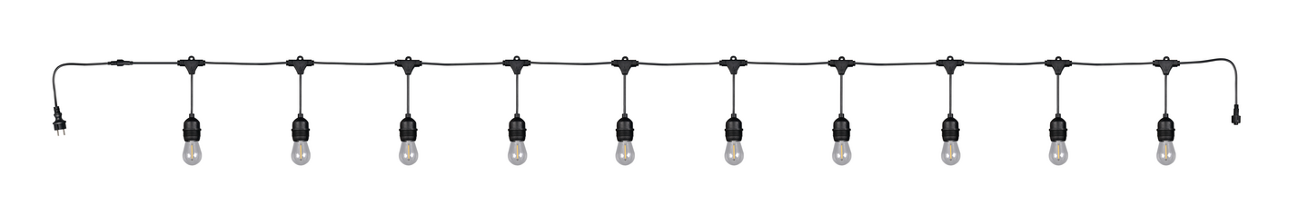 Valoketju TRIO Chain 10xE27 6,5m musta