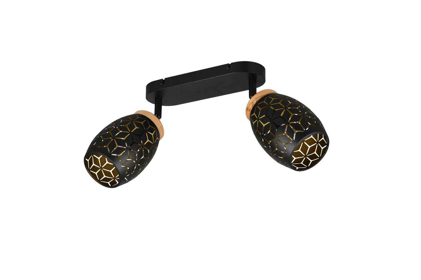 Spotti TRIO Bidar E14 2-osainen mattamusta/kulta