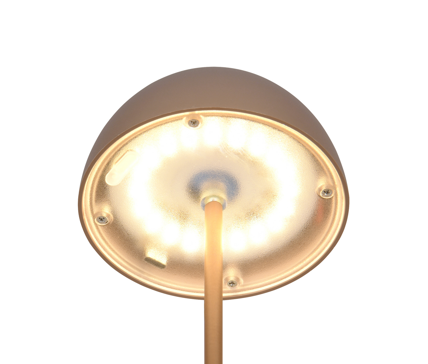 Ulkopöytävalaisin TRIO Ortiz led kahvinruskea ladattava