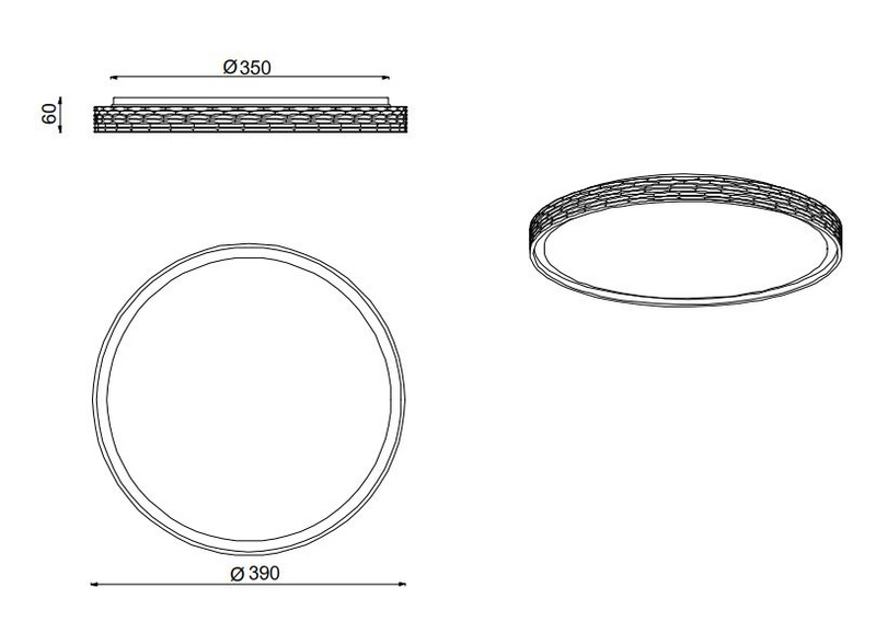 Kattovalaisin TRIO Varda led 24W 2500lm 39cm musta