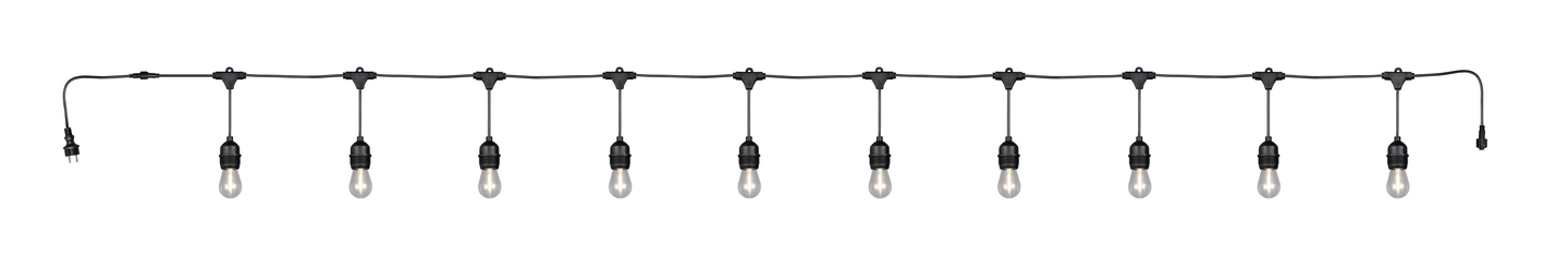 Valoketju TRIO Chain 10xE27 6,5m musta
