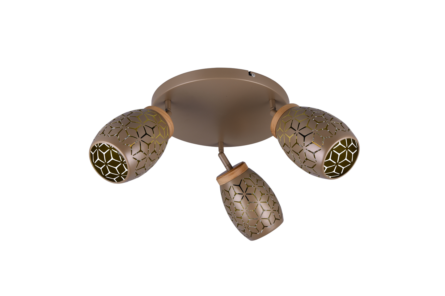 Spotti TRIO Bidar E14 3-osainen kahvinruskea