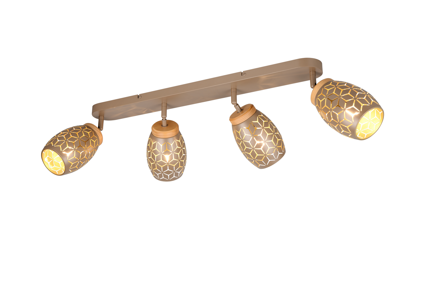 Spotti TRIO Bidar E14 4-osainen kahvinruskea