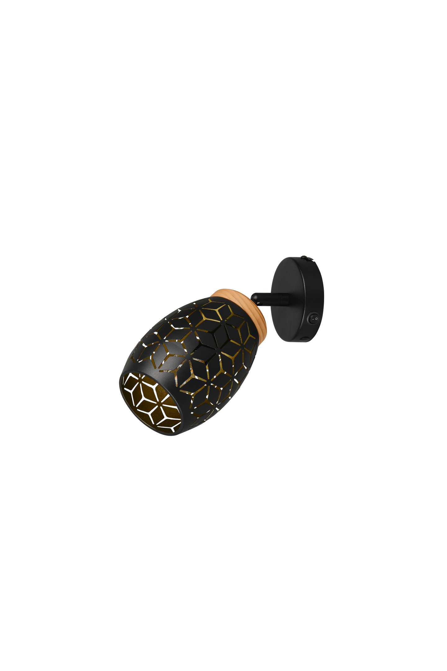 Spotti TRIO Bidar E14 1-osainen mattamusta/kulta