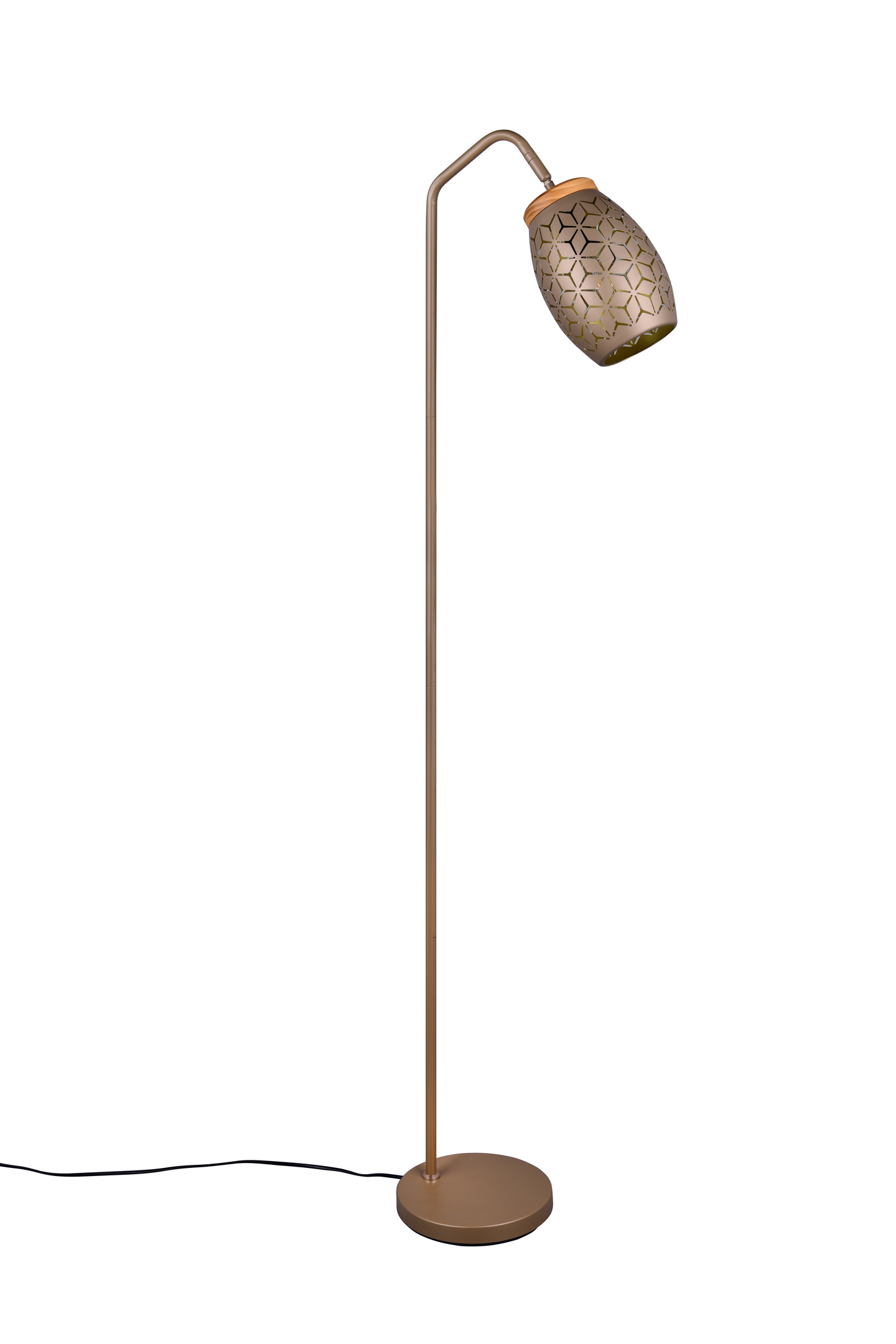 Lattiavalaisin TRIO Bidar E27 kahvinruskea