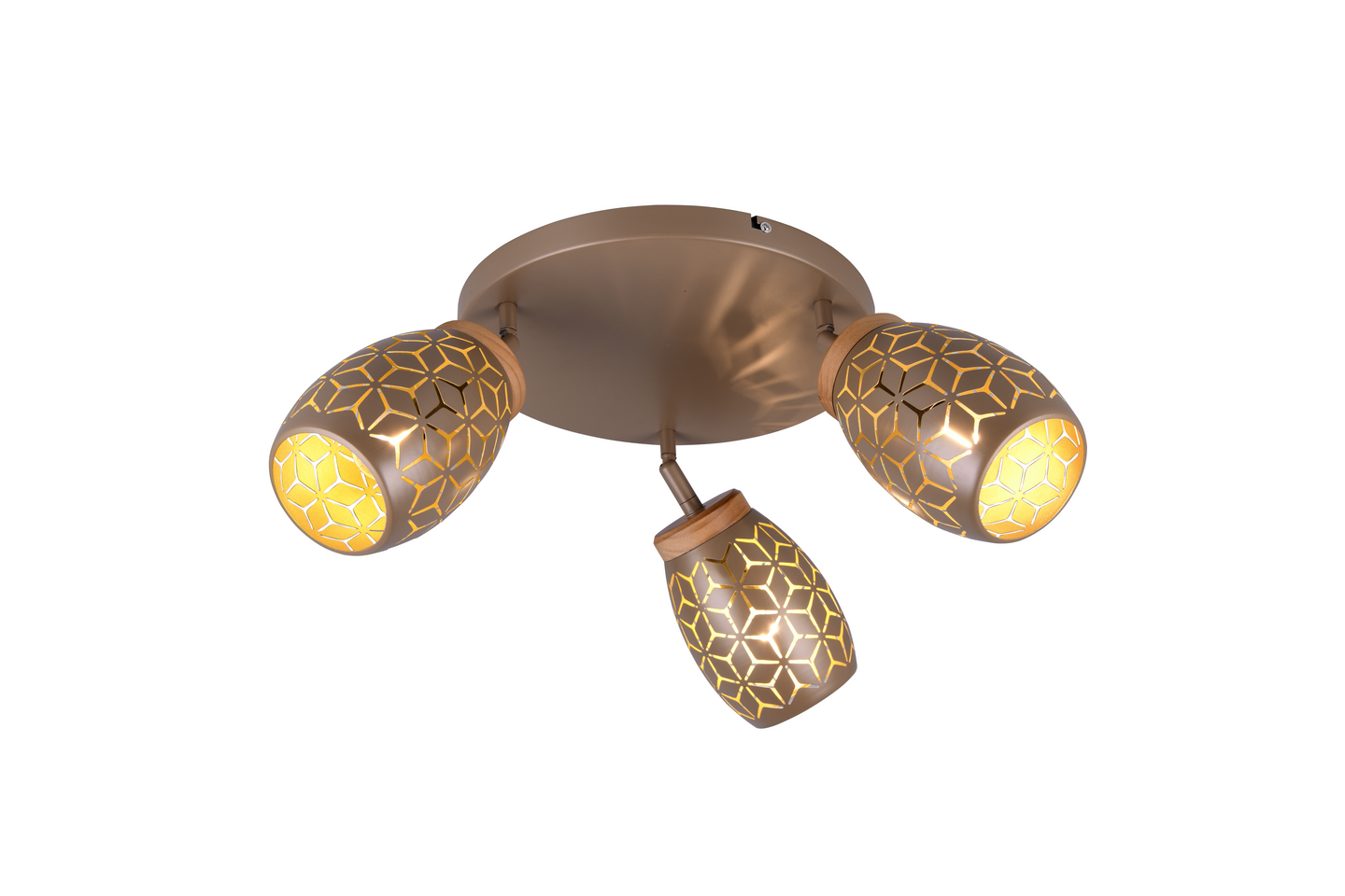 Spotti TRIO Bidar E14 3-osainen kahvinruskea