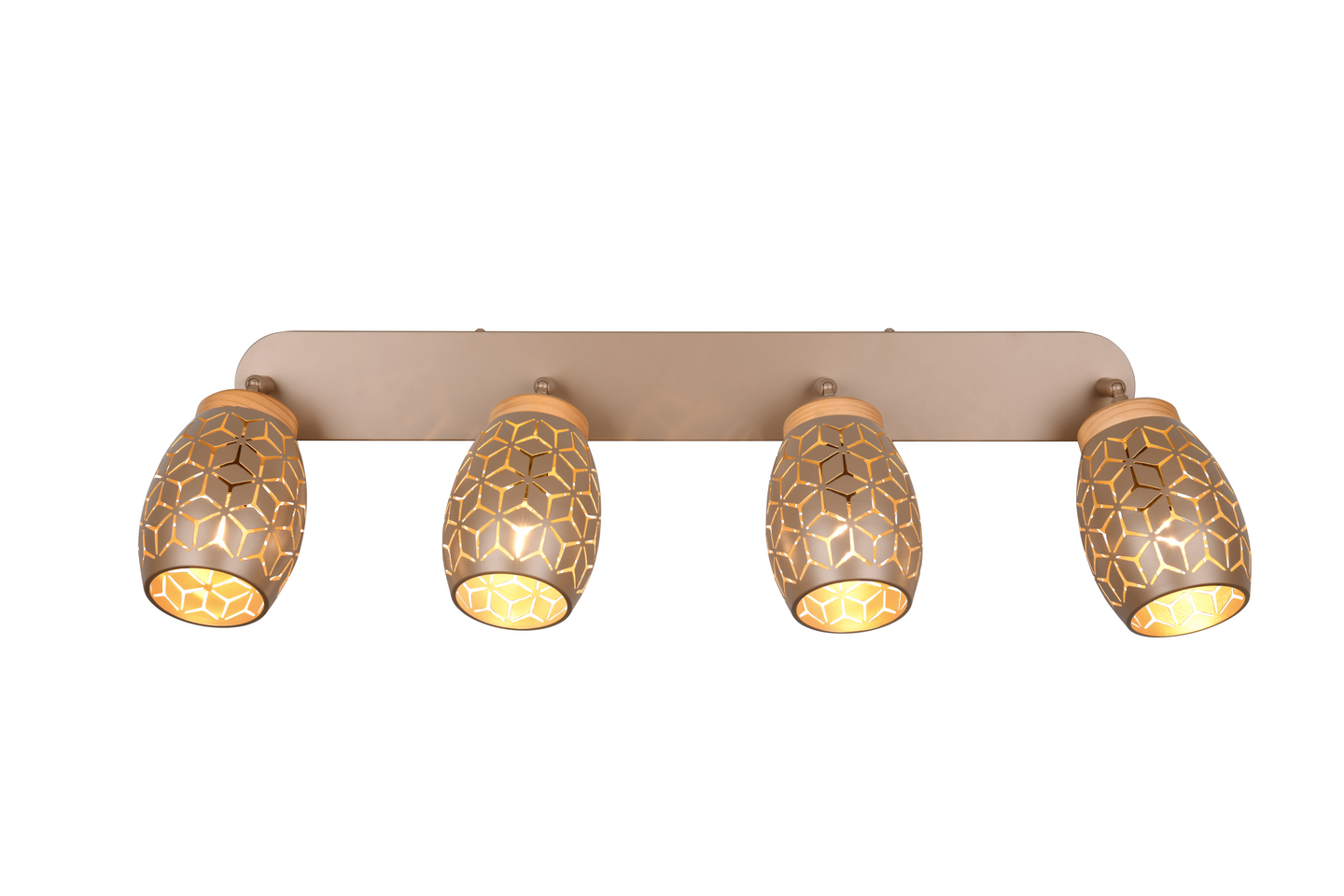 Spotti TRIO Bidar E14 4-osainen kahvinruskea