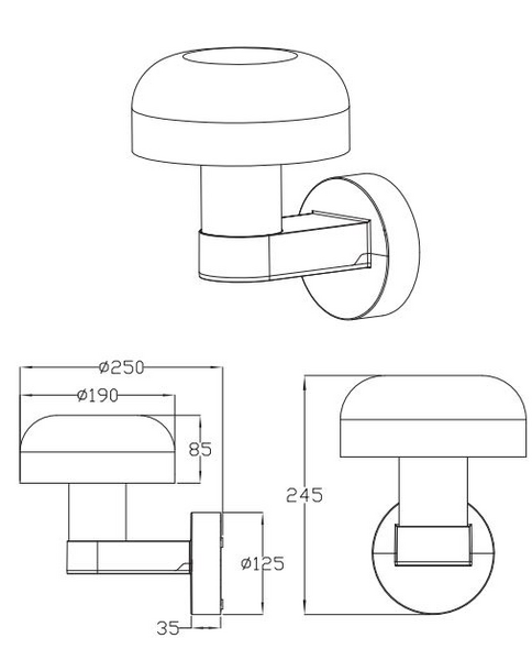 Ulkoseinävalaisin TRIO Fraser E27 antrasiitti/betonijäljitelmä