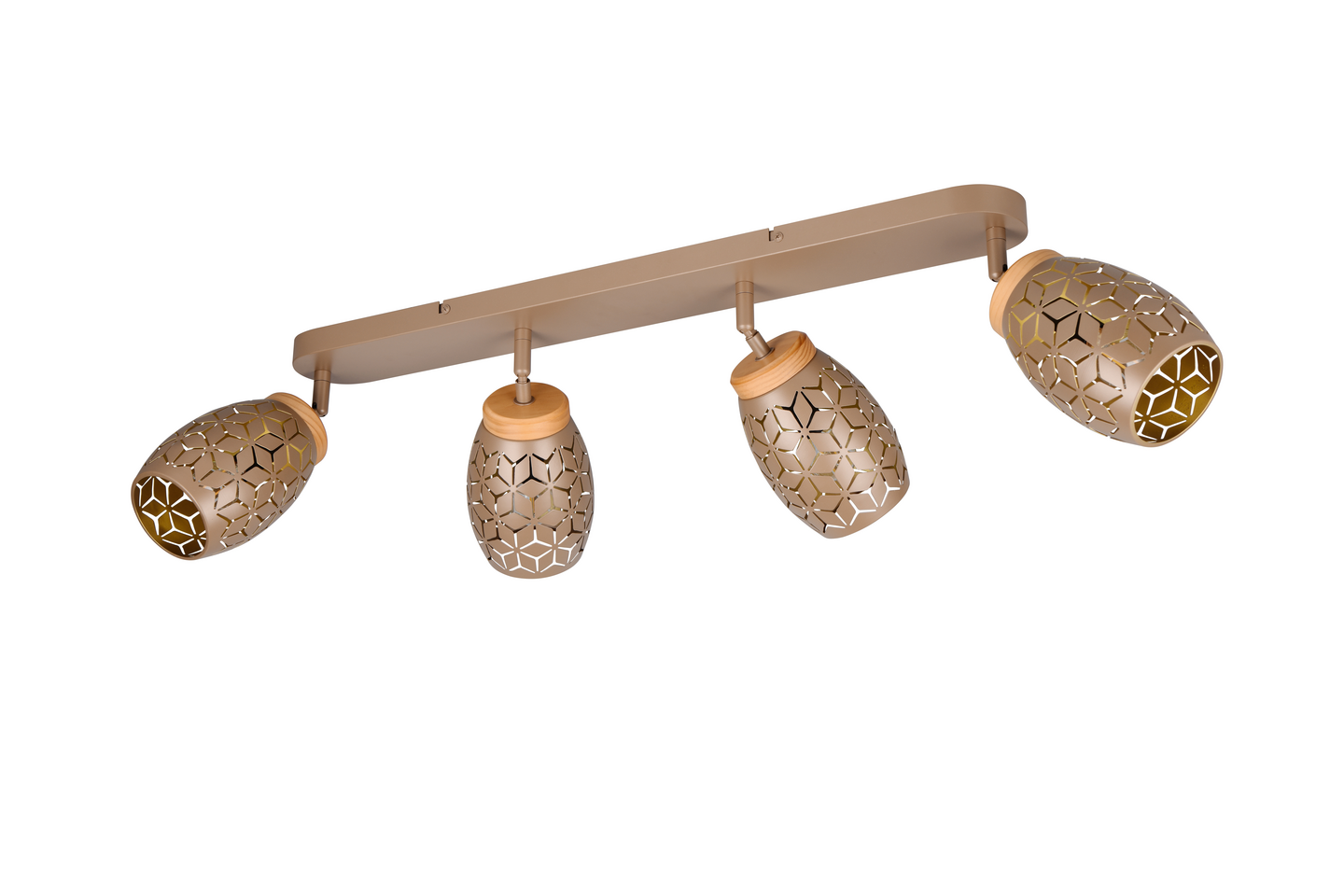 Spotti TRIO Bidar E14 4-osainen kahvinruskea