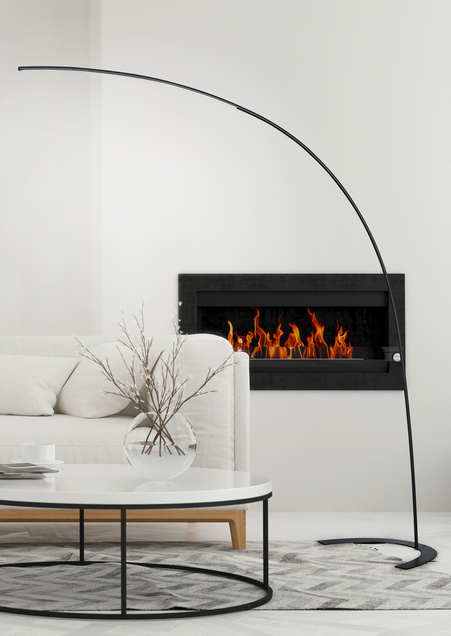 Lattiavalaisin TRIO Shanghai led 18W 2000lm musta