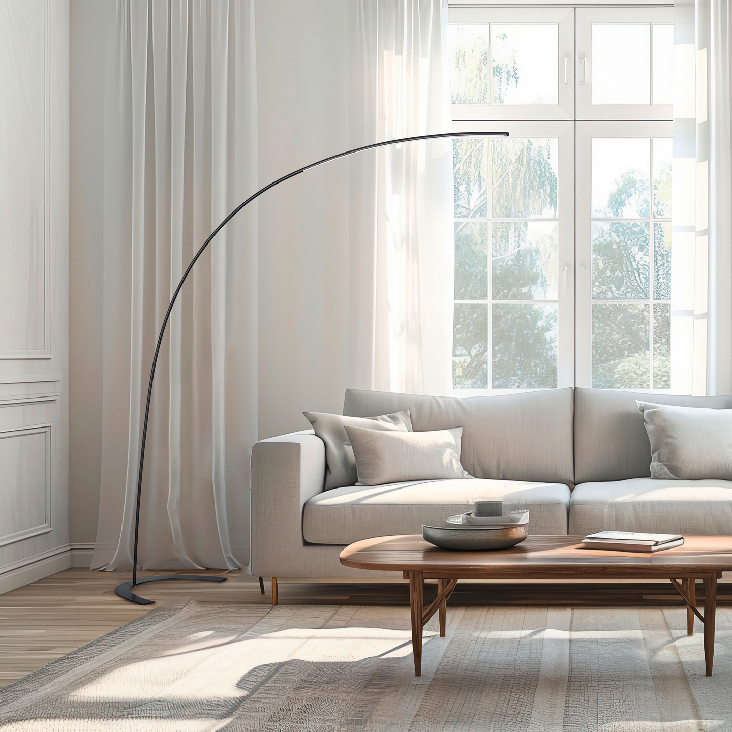 Lattiavalaisin TRIO Shanghai led 18W 2000lm musta