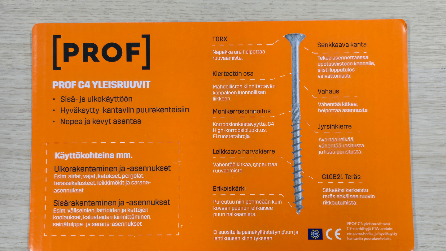SKRUVSORTIMENT C4 7 STORLEKAR 370ST PROF