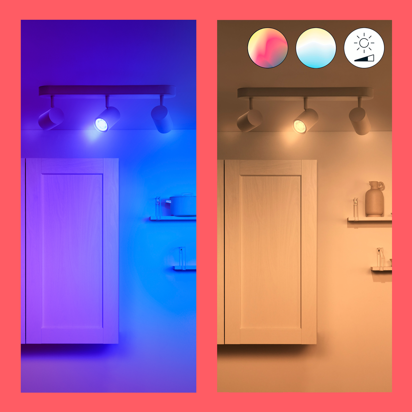 Kohdevalaisin WiZ imageo 3X5W valkoinen