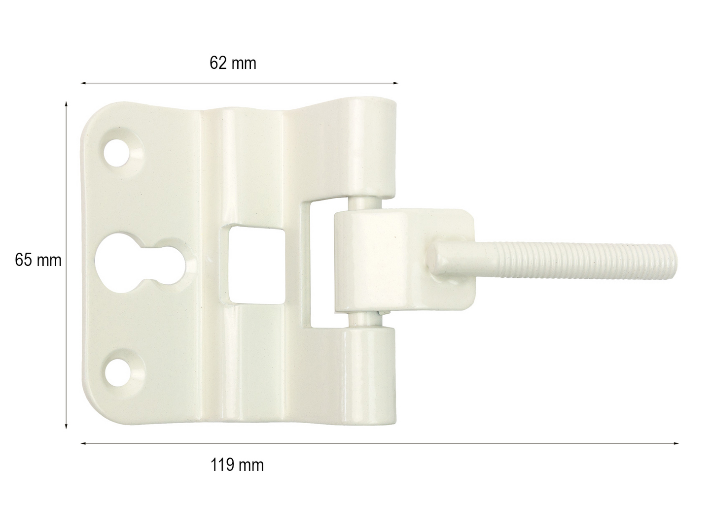 Kulkuaukkosarana Pisla 605 valkoinen 2kpl