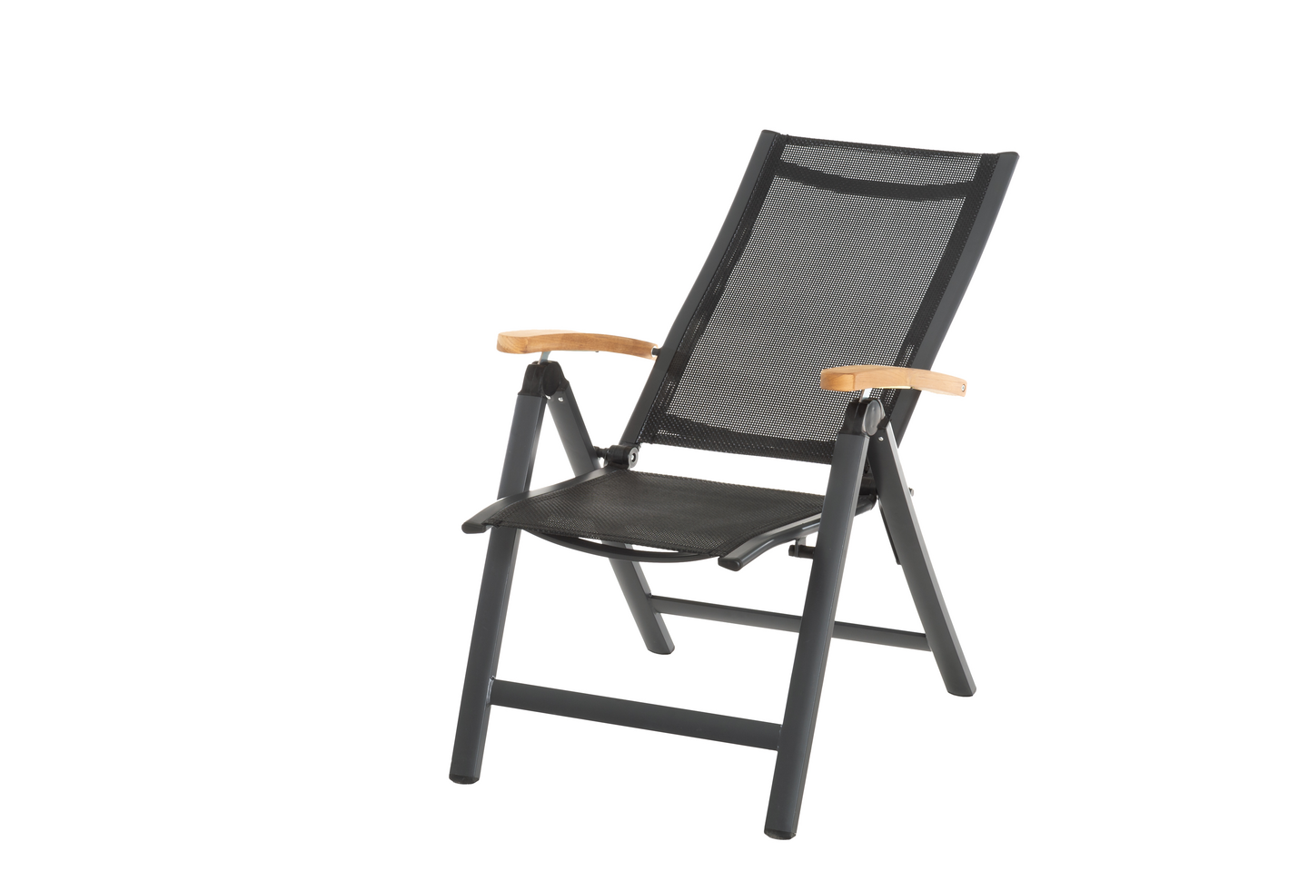 Tuoli 5-asentoinen tiikkikäsinojilla