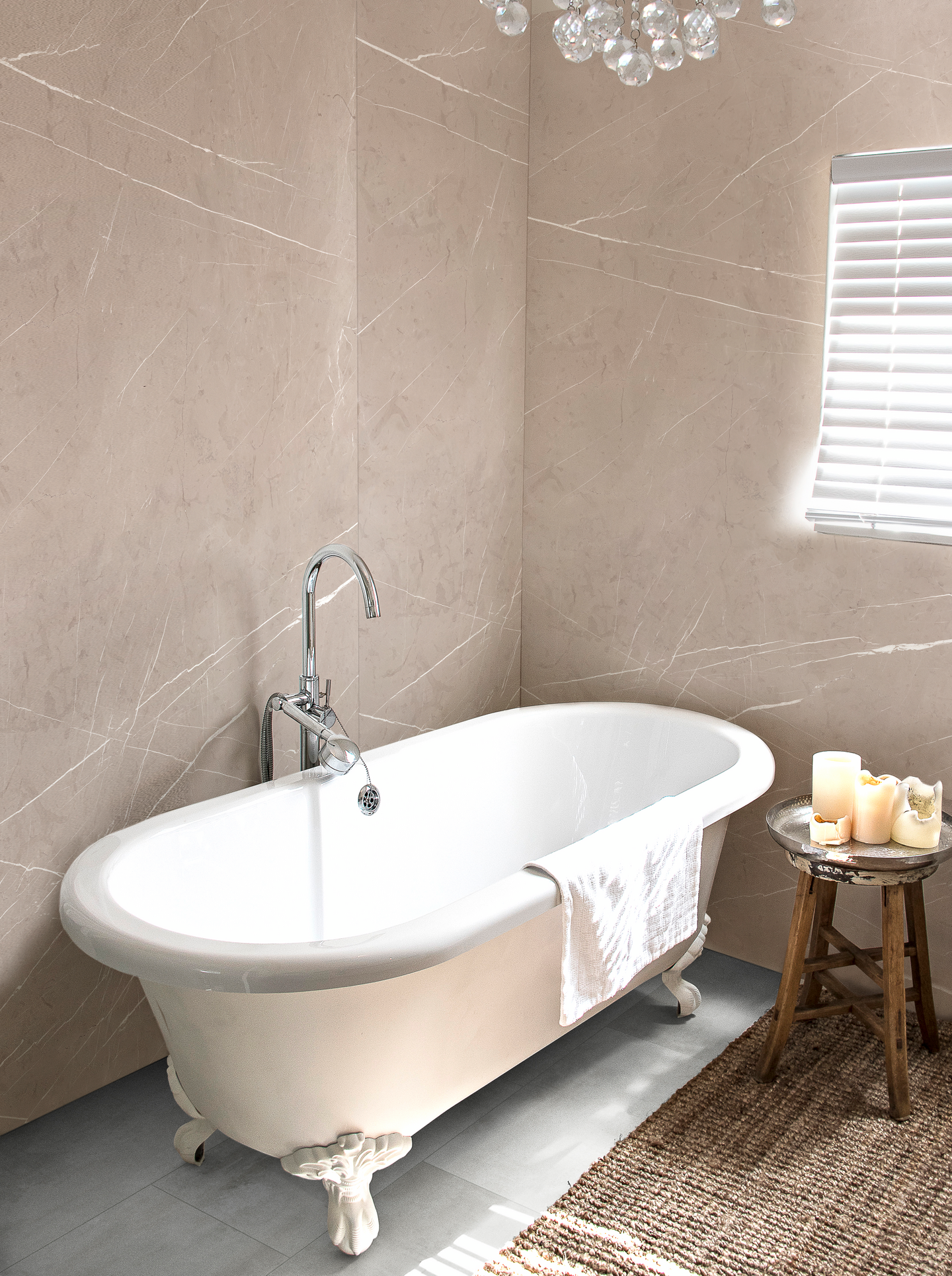 Seinälevy Kronoflooring Rocko 4x1230x2800mm K024 Beige Pietra Marble