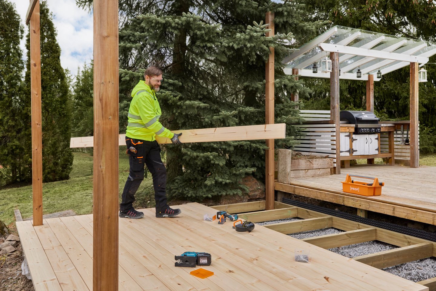 Housut PROF Stretch musta